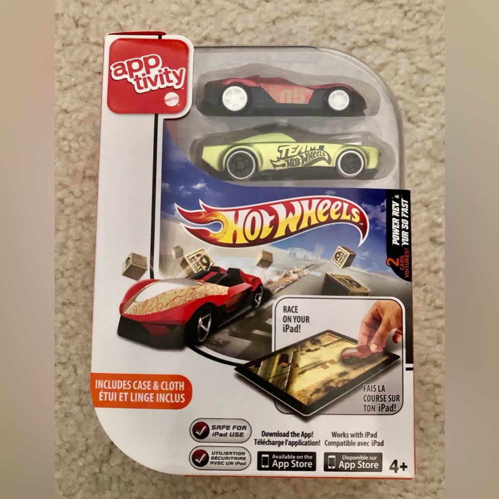 Hot Wheels Apptivity Power Rev Car for use with iPad, 2 Pack